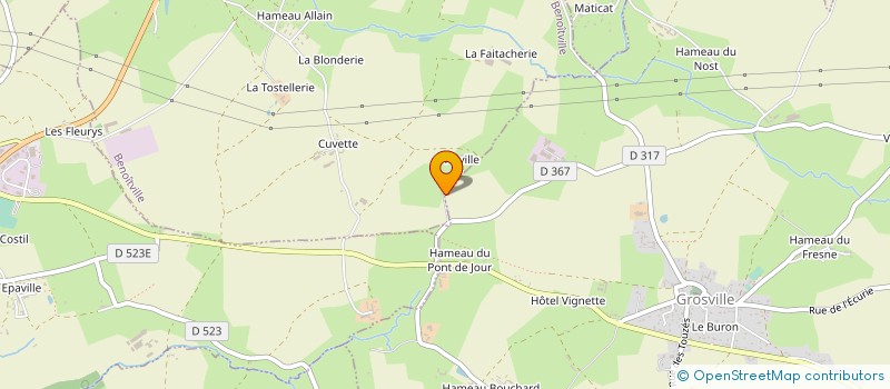 localisation de l'entreprise MADAME CAMILLE TANQUERAY  BENOITVILLE