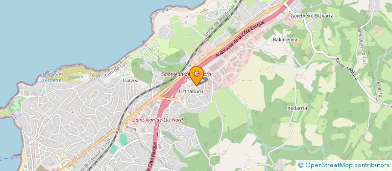 localisation de l'entreprise MADAME CAMILLE TASTET  SAINT-JEAN-DE-LUZ