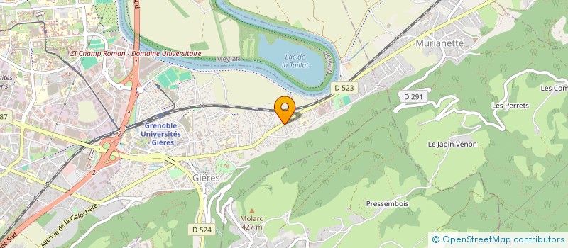 localisation de l'entreprise MADAME CAMILLE TENINGE  GIERES