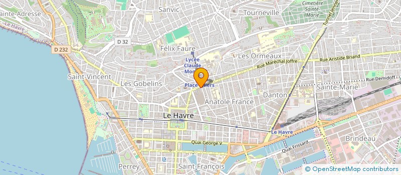 localisation de l'entreprise MADAME CAMILLE TESSIER  LE HAVRE