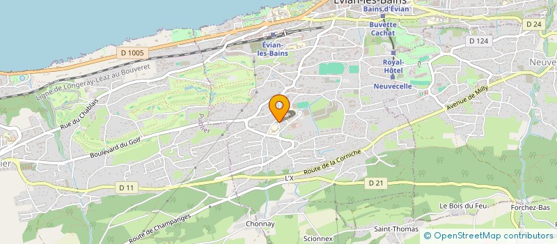 localisation de l'entreprise MADAME CAMILLE THIEFFRY  EVIAN-LES-BAINS