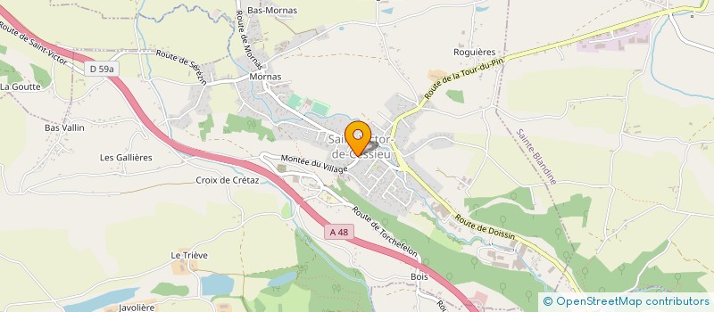 localisation de l'entreprise MADAME CAMILLE THOBOIS  SAINT-VICTOR-DE-CESSIEU