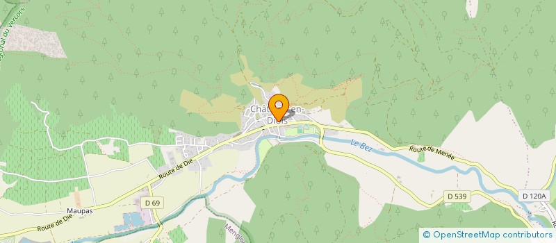 localisation de l'entreprise MADAME CAMILLE THOMAS  CHATILLON-EN-DIOIS