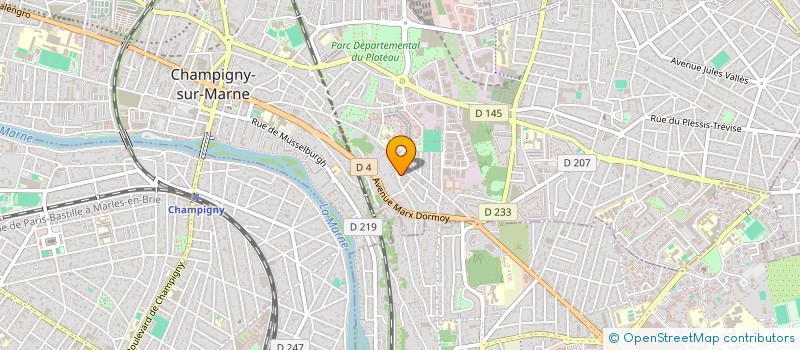 localisation de l'entreprise MADAME CAMILLE THOMAS  CHAMPIGNY-SUR-MARNE