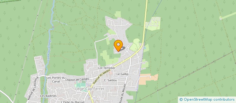 localisation de l'entreprise MADAME CAMILLE THUAU  LEGE-CAP-FERRET