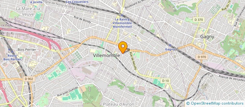 localisation de l'entreprise MADAME CAMILLE TILLIER à VILLEMOMBLE