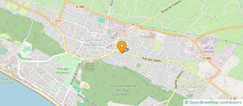 localisation de l'entreprise MADAME CAMILLE TOUGERON  SAINT-JEAN-DE-MONTS