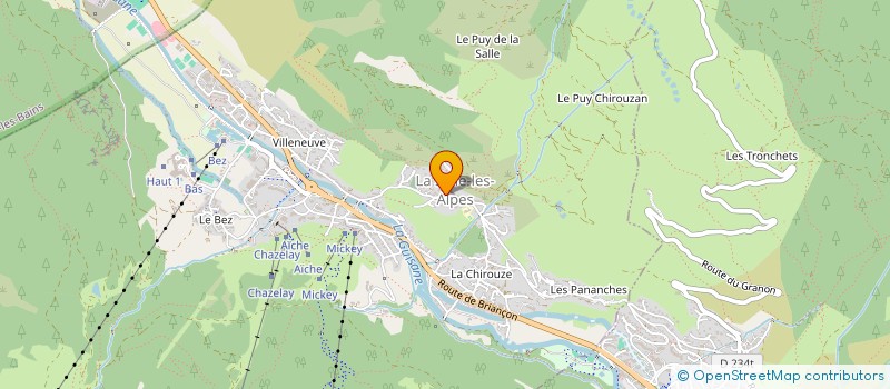 localisation de l'entreprise MADAME CAMILLE TOULOUSE  LA SALLE-LES-ALPES