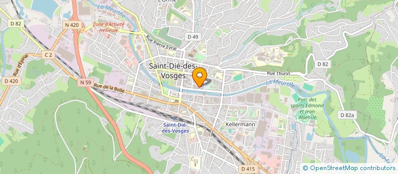 localisation de l'entreprise MADAME CAMILLE TOURNIER à SAINT-DIE-DES-VOSGES