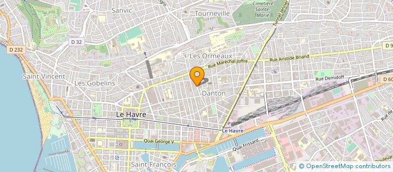 localisation de l'entreprise MADAME CAMILLE TOUTAIN  LE HAVRE