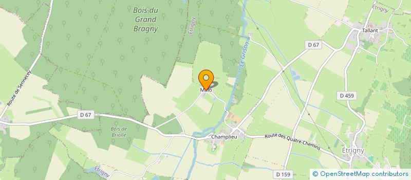 localisation de l'entreprise MADAME CAMILLE TRAVERS  ETRIGNY