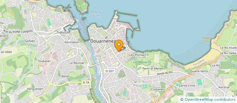 localisation de l'entreprise MADAME CAMILLE TREPPOZ  DOUARNENEZ