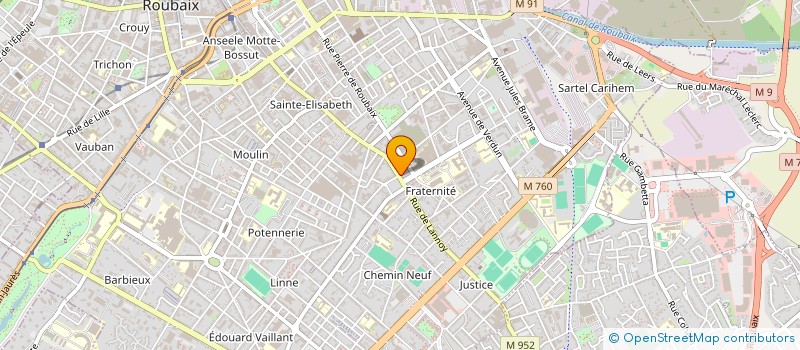 localisation de l'entreprise MADAME CAMILLE TROCLET  ROUBAIX