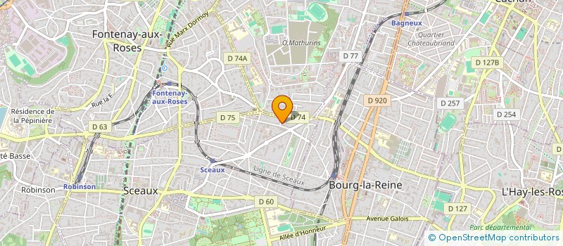 localisation de l'entreprise MADAME CAMILLE TRUCHET à SCEAUX
