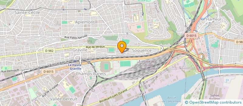 localisation de l'entreprise MADAME CAMILLE URFALINO  LE HAVRE