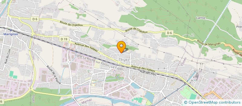 localisation de l'entreprise MADAME CAMILLE VACHER  THYEZ