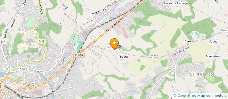 localisation de l'entreprise MADAME CAMILLE VALENDUC  BON-ENCONTRE