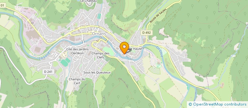 localisation de l'entreprise MADAME CAMILLE VALTHIER  ORNANS