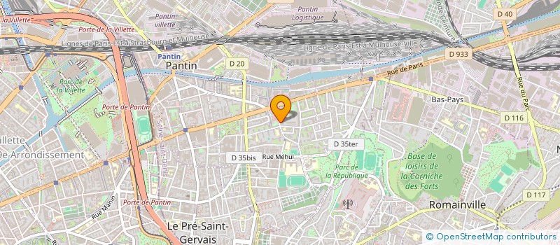 localisation de l'entreprise MADAME CAMILLE VANNIER à BAGNOLET