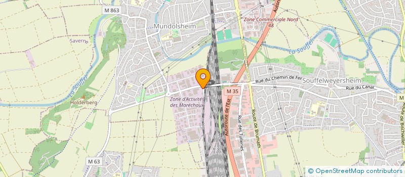 localisation de l'entreprise MADAME CAMILLE VATONNE  MUNDOLSHEIM
