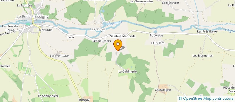 localisation de l'entreprise MADAME CAMILLE VENEAU  LE PETIT-PRESSIGNY