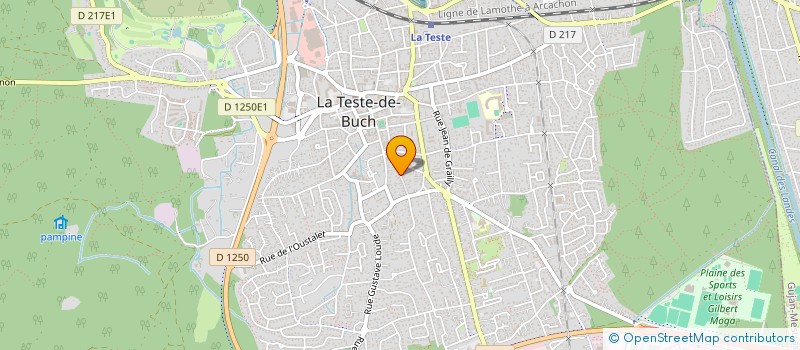 localisation de l'entreprise MADAME CAMILLE VERLHAC  LA TESTE-DE-BUCH