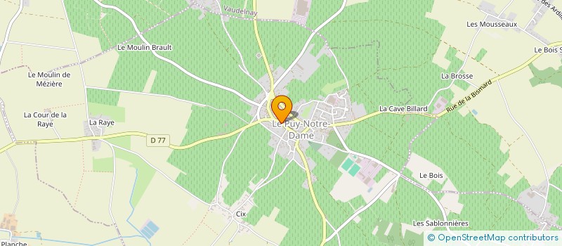localisation de l'entreprise MADAME CAMILLE VIAUD à LE PUY-NOTRE-DAME