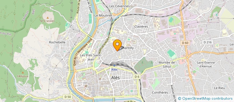 localisation de l'entreprise MADAME CAMILLE VIGNE  ALES