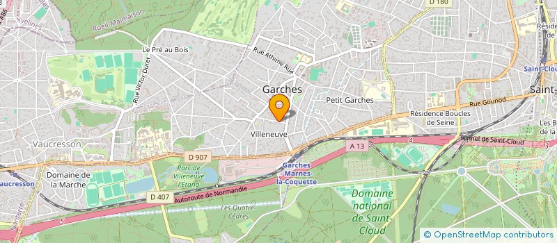 localisation de l'entreprise MADAME CAMILLE VIGOUROUX à GARCHES