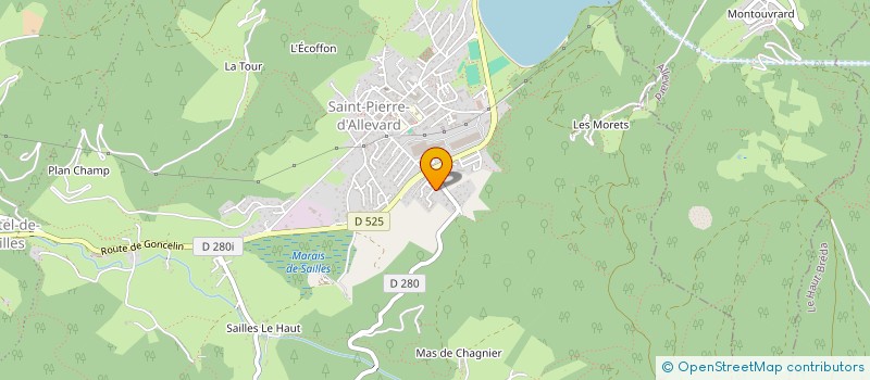 localisation de l'entreprise MADAME CAMILLE VIVET  CRETS EN BELLEDONNE