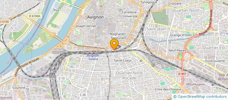 localisation de l'entreprise MADAME CAMILLE VOURC'H  AVIGNON