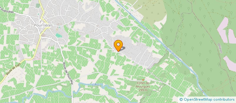 localisation de l'entreprise MADAME CAMILLE VOURGERES à POURRIERES