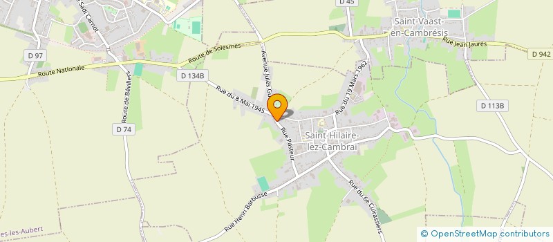 localisation de l'entreprise MADAME CAMILLE WANEGUE  SAINT-HILAIRE-LEZ-CAMBRAI