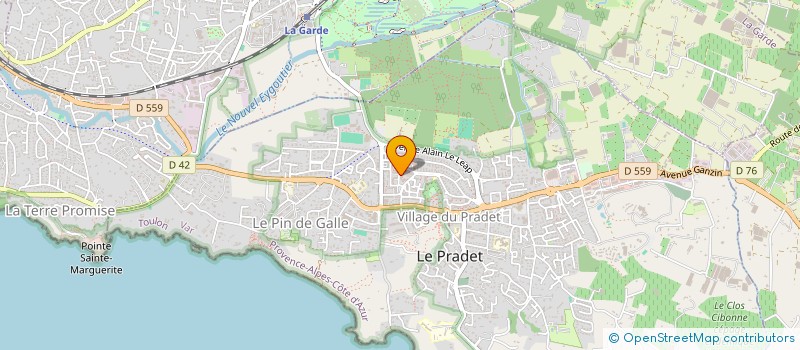 localisation de l'entreprise MADAME CAMILLE WEISS à LE PRADET