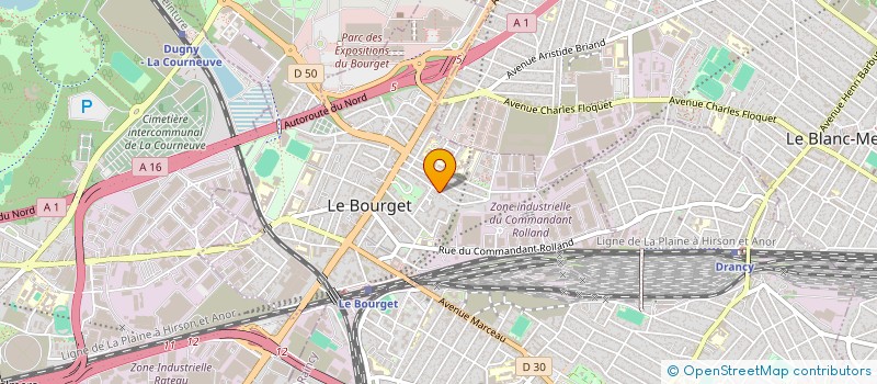 localisation de l'entreprise MADAME CAMILLE WITTERKOER  LE BOURGET