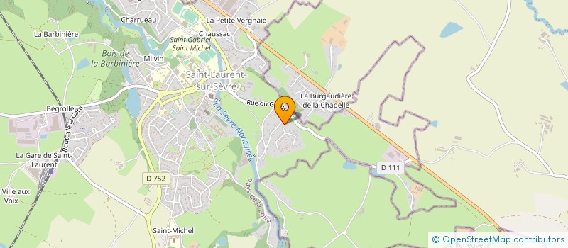 localisation de l'entreprise MADAME CAMILLE ZANETTI  SAINT-LAURENT-SUR-SEVRE