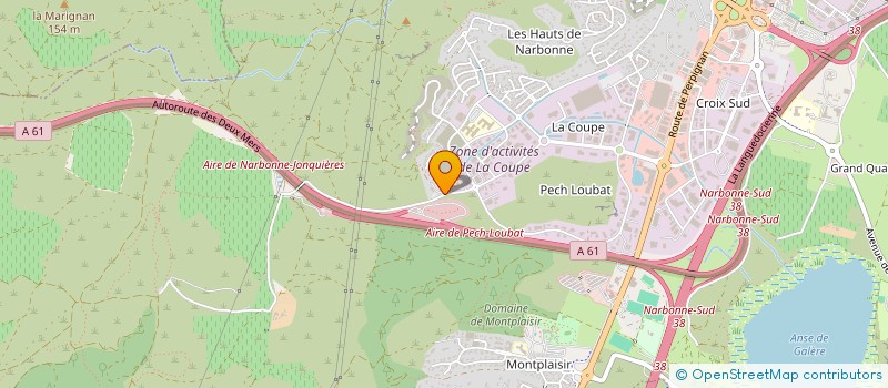 localisation de l'entreprise MADAME CAMILLIA HADDINE  NARBONNE