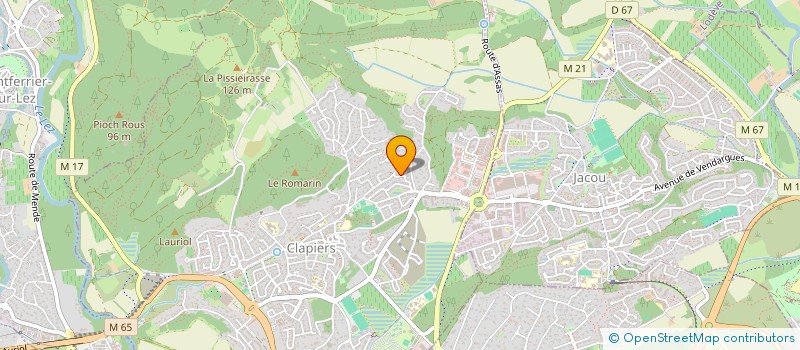 localisation de l'entreprise MADAME CANDICE ALIU  CLAPIERS