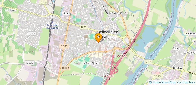 localisation de l'entreprise MADAME CANDICE BLANC  BELLEVILLE-EN-BEAUJOLAIS