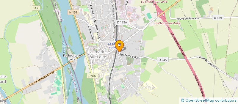 localisation de l'entreprise MADAME CANDICE BRIERE à LA CHARITE-SUR-LOIRE