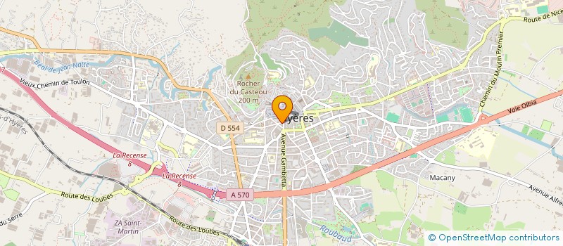 localisation de l'entreprise MADAME CANDICE CARO  HYERES