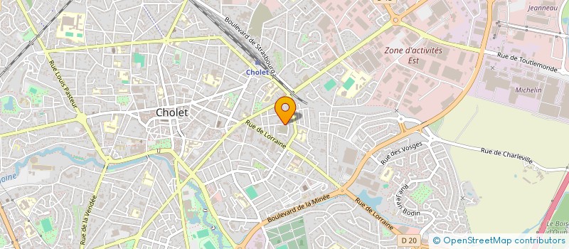 localisation de l'entreprise MADAME CANDICE DEFOIS à CHOLET