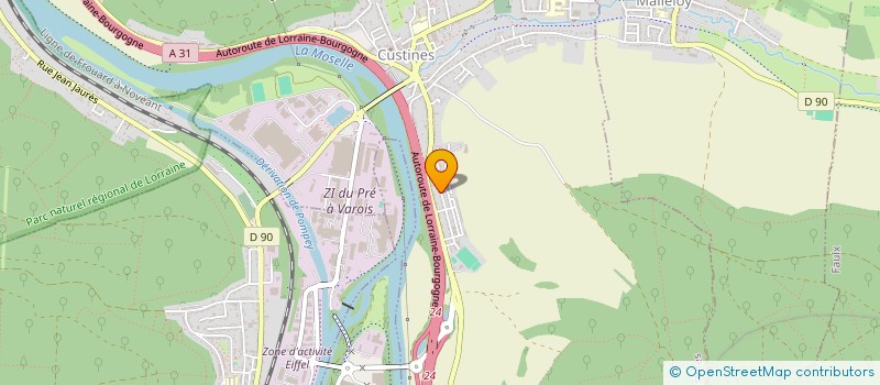 localisation de l'entreprise MADAME CANDICE DORCHAIN  CUSTINES