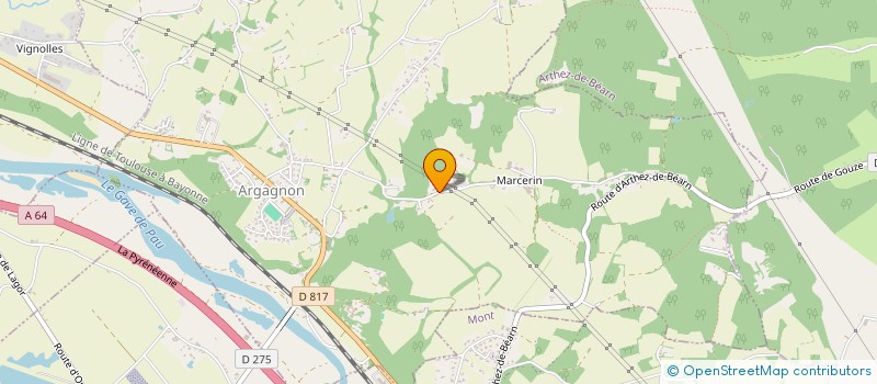 localisation de l'entreprise MADAME CANDICE DUBUISSON  ARGAGNON