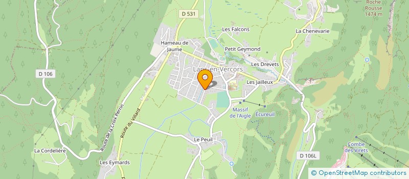 localisation de l'entreprise MADAME CANDICE GENIN  LANS-EN-VERCORS