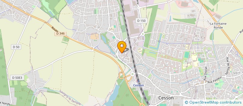 localisation de l'entreprise MADAME CANDICE GERME  SAVIGNY-LE-TEMPLE