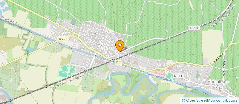 localisation de l'entreprise MADAME CANDICE GLACET  AY-CHAMPAGNE