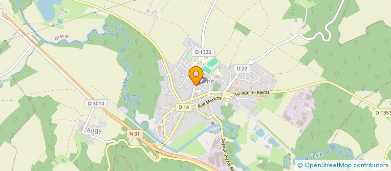 localisation de l'entreprise MADAME CANDICE GODET  BRAINE