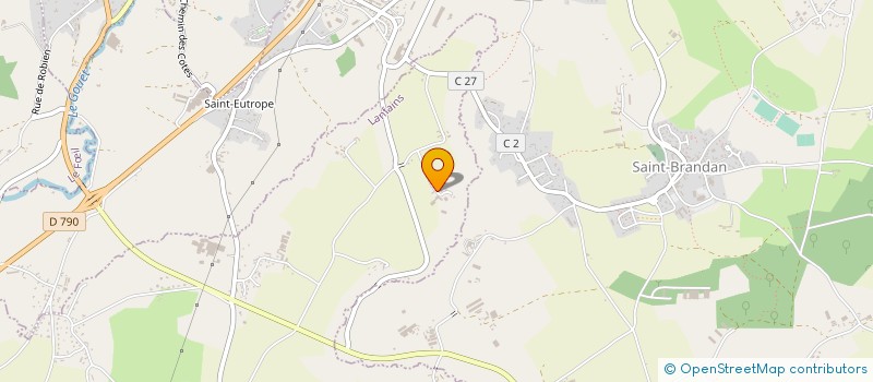 localisation de l'entreprise MADAME CANDICE GUDEMARD  LANFAINS