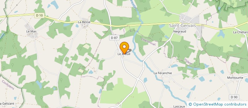 localisation de l'entreprise MADAME CANDICE JONES à CHERONNAC